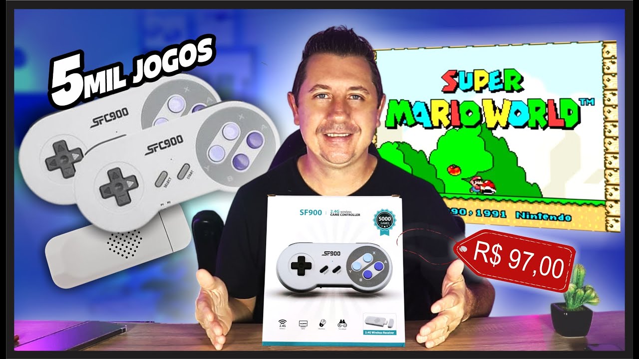O Melhor GAME STICK do SUPER NINTENDO com Estoque no BRASIL - REVIEW SF900