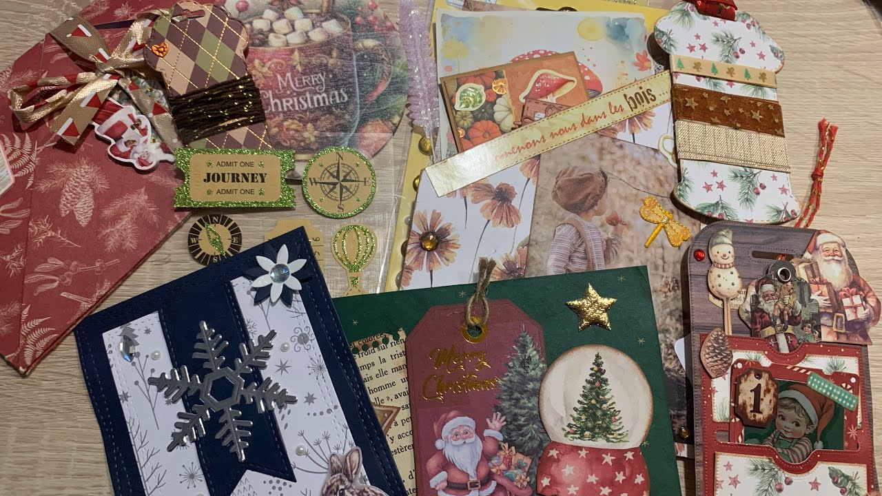 🎄MERVEILLEUSE BAL DE STÉPHANIE🎄🥰😍 NOËL AVANT L’HEURE #scrap #noel #scrapbooking