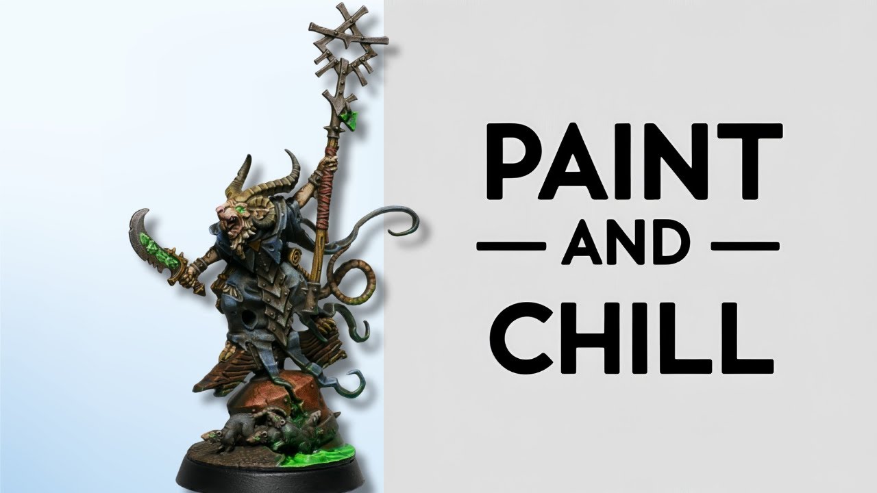 PAINT & CHILL - Skaven Grey Seer - Warhammer Age of Sigmar Relaxing Lo-Fi Painting