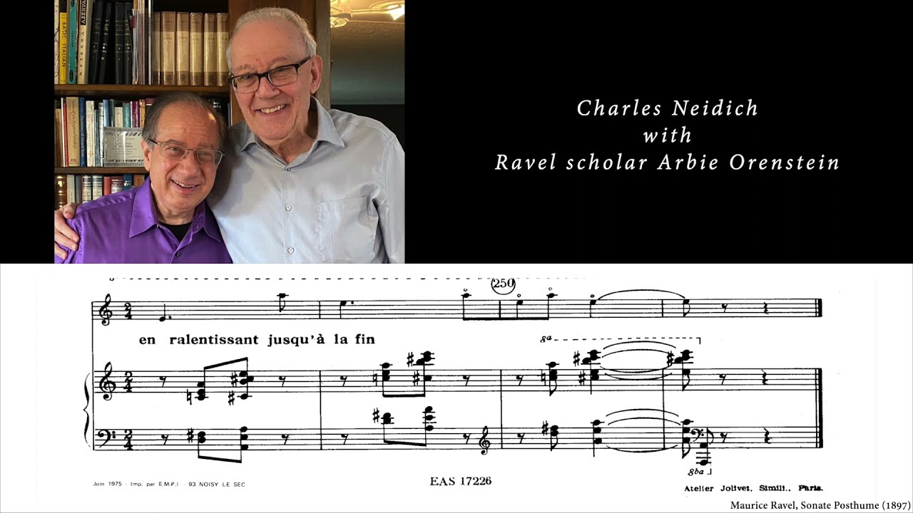 Neidich Livestream Archive 2021-08-06 Ravel, Sonata Posthume