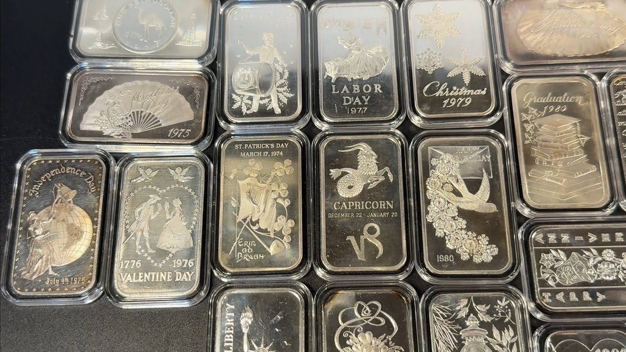 Vintage 1 oz Silver Bars - Madison Mint Full Stack Part 2 - The Next 28.75 oz 🤔 #vintagesilver 