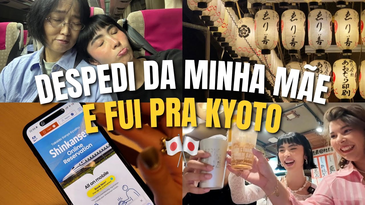 SAI DO INTERIOR DO JAPÃO E FUI PARA KYOTO🎌 *comprando ticket trem bala*