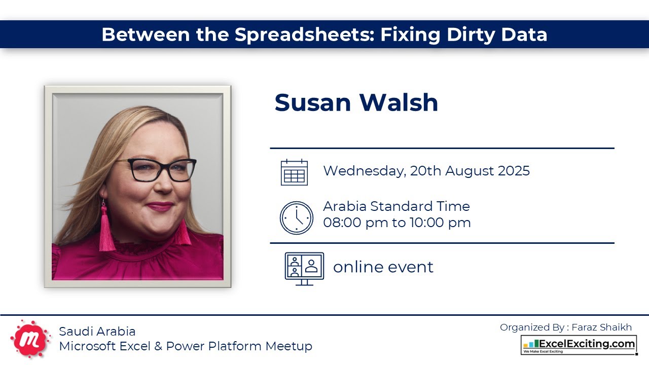 Between the Spreadsheets: Fixing Dirty Data with Susan Walsh