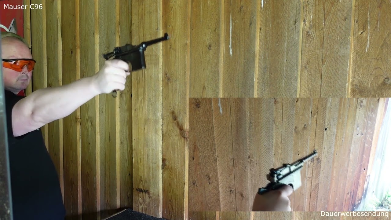 Schießen C96 im Kaliber 9mm Mauser