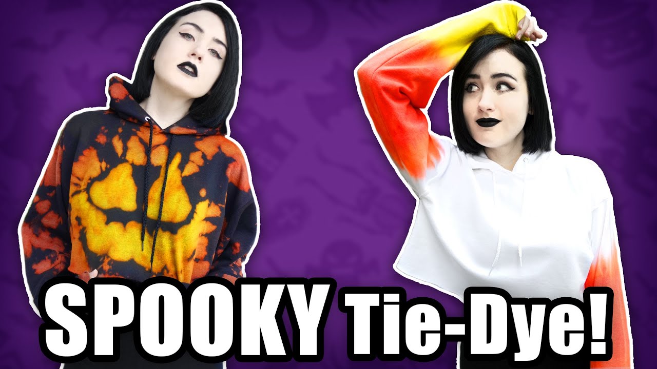 Spooky & Cute Halloween Tie-Dye! (DIY)