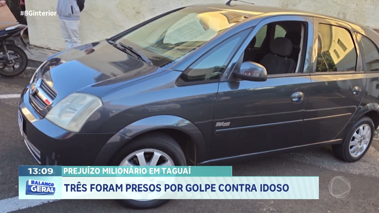 Prejuízo milionário em Taguaí: três pessoas foram presos por golpe contra idoso