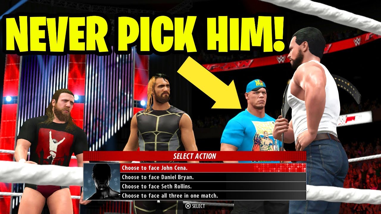 Самый сложный выбор в каждой игре WWE 2K