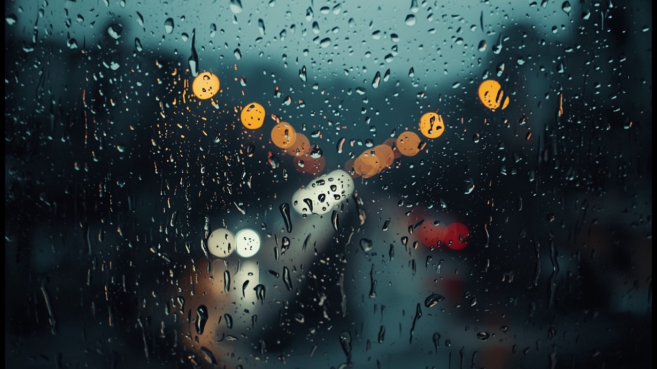Rain Sounds on a Window | Gentle Rain Ambience | 2 Hours | No Talking ASMR