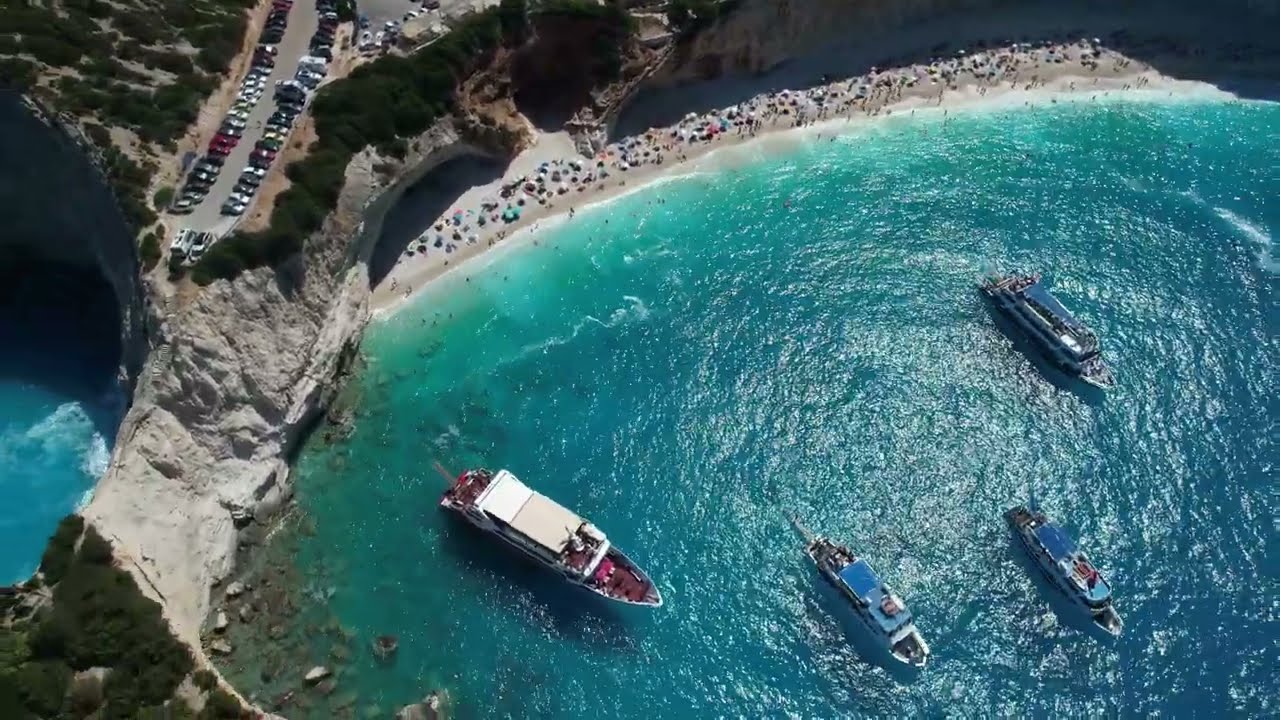 🎵 Deep House Drone 4K Footage 📍 Porto Katsiki Beach, Lefkada Greece