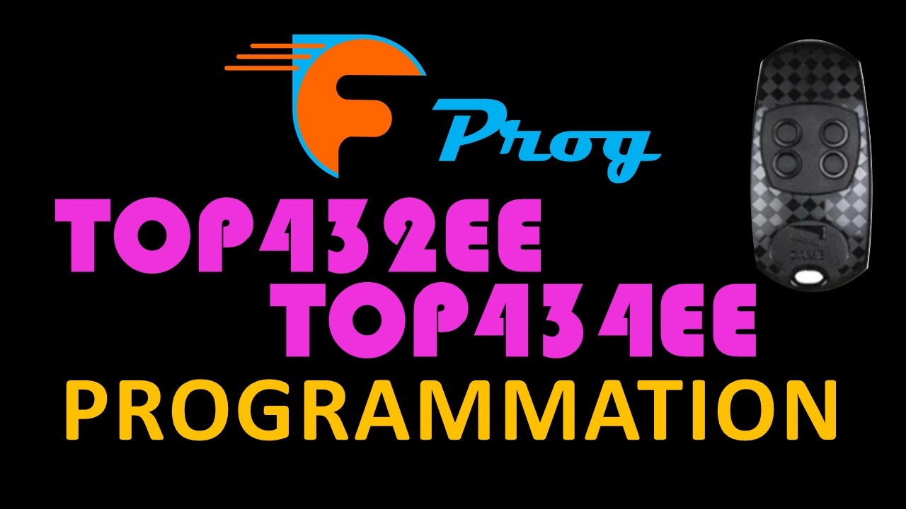 Informations sur télécommande TOP432EE et TOP434EE CAME