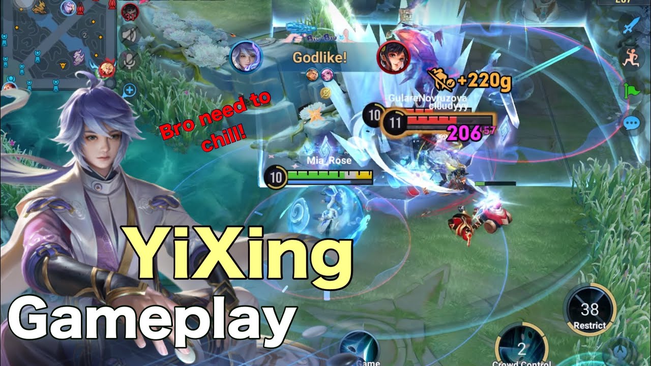 HOK : Best Mage YiXing Gameplay | Super Powerful - HONOR OF KINGS