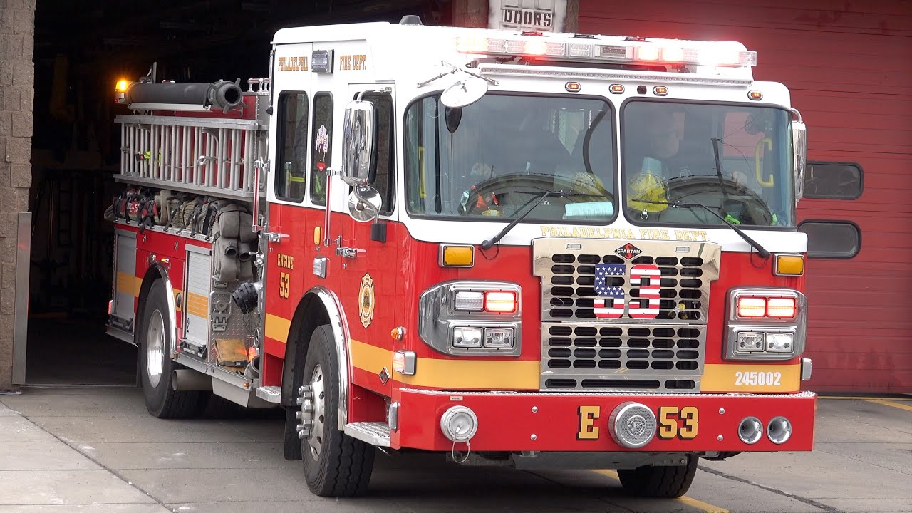 Philadelphia Fire Department Engine 53 Responding