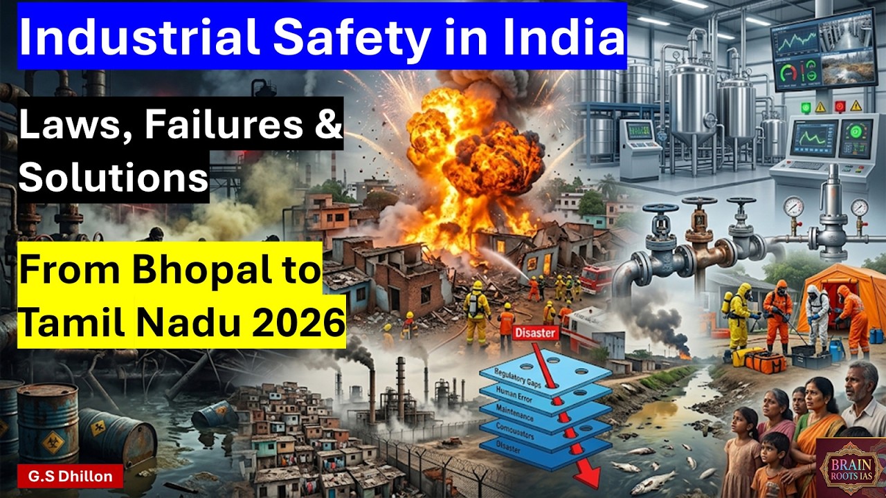 Why Industrial Accidents Keep Happening? Bhopal to Fireworks Blast 2026 | UPSC IAS Current Affairs