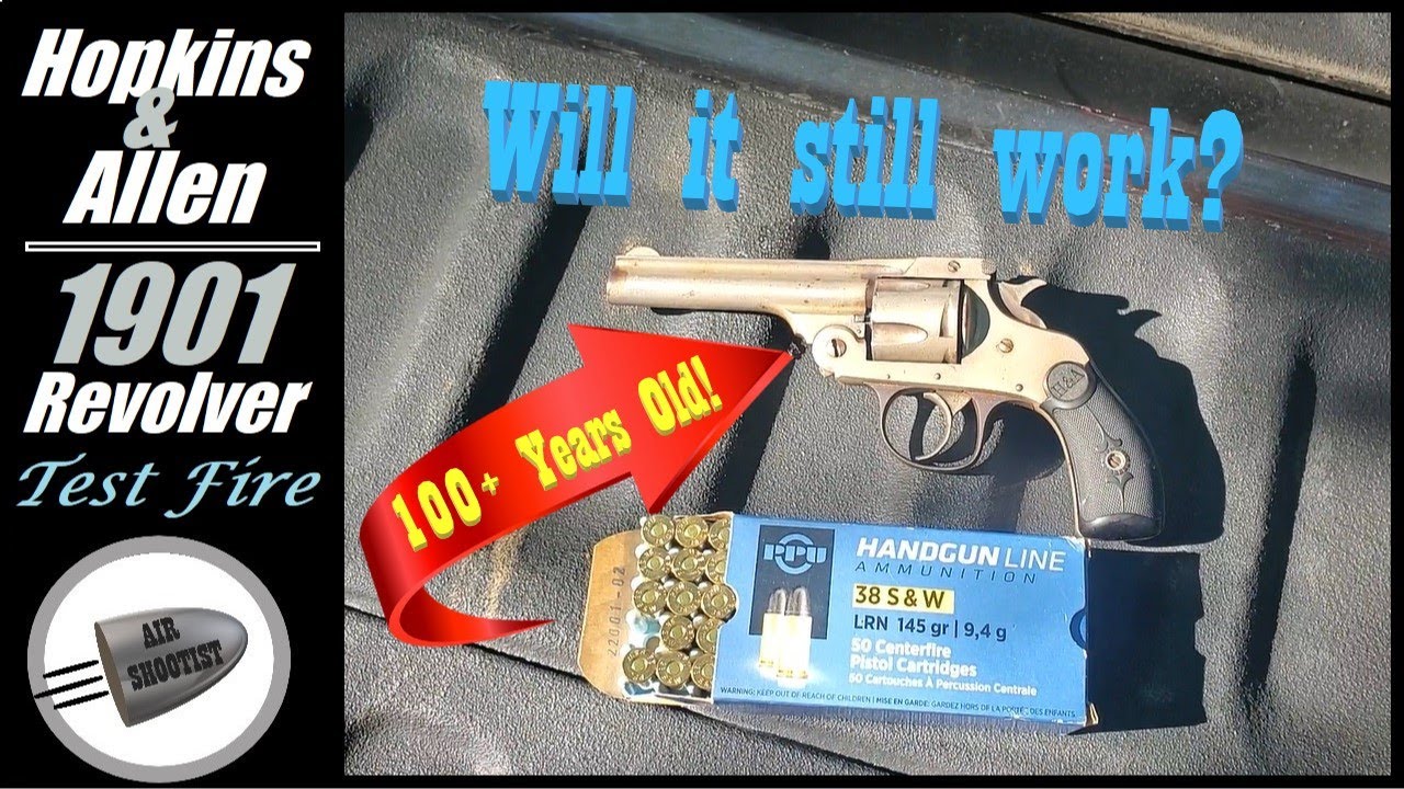 Hopkins & Allen 1901 .38 S&W Revolver - Shooting a 100+ Year Old Handgun! Will It Self Destruct?!
