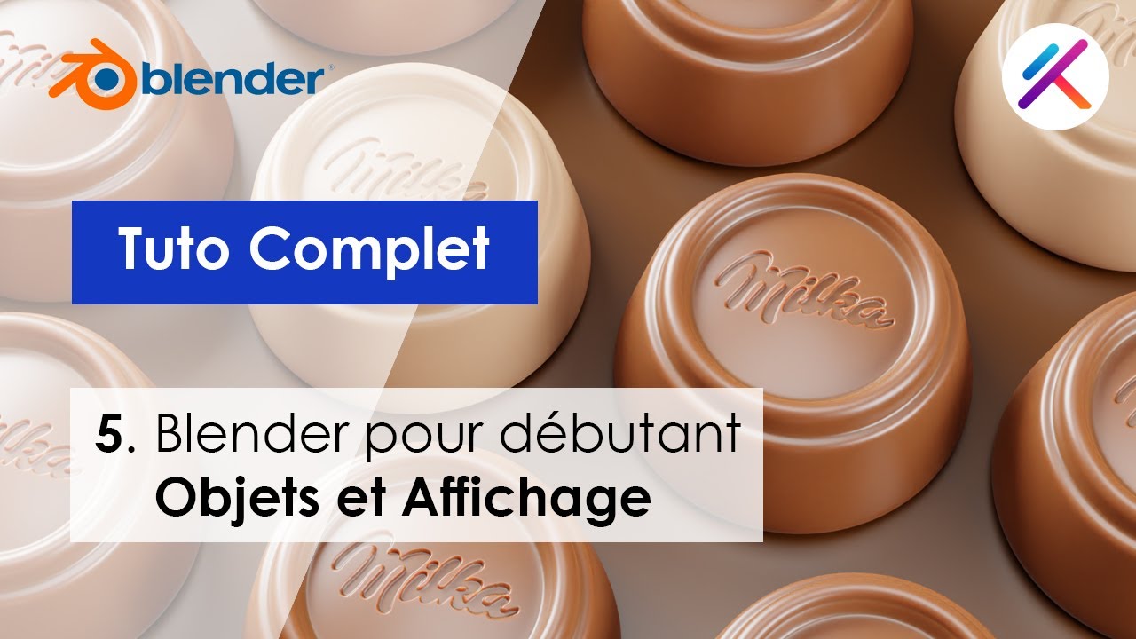 #5 - Tuto Blender pour débutant : Objets et Affichage | Koslog 3D