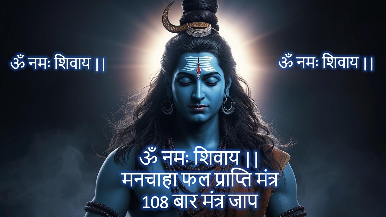 ॐ नमः शिवाय | 108 Times Powerful Chanting | Morning Shiv Mantra for Peace & Positive Energy