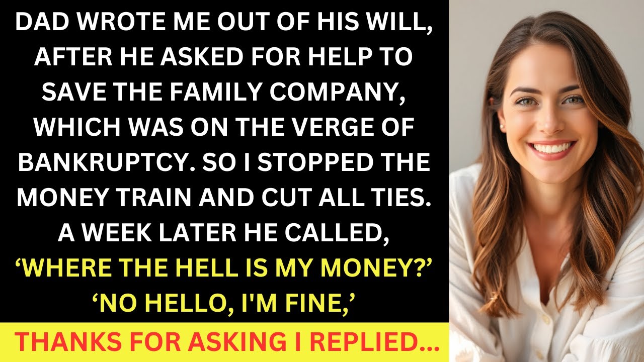 Dad Cut Me From His Will After I Saved His Business And Then Asked For Money, So I Cut Him Off