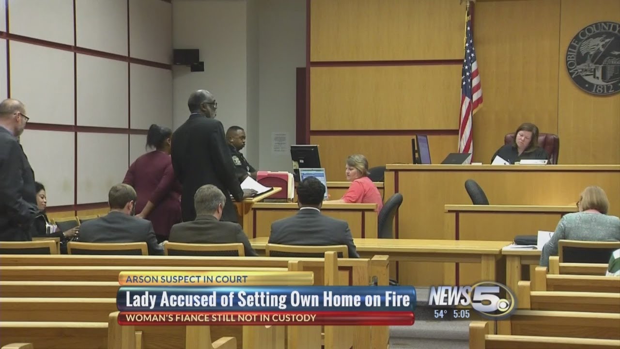 Case Reset for Mobile Woman Accused of Arson