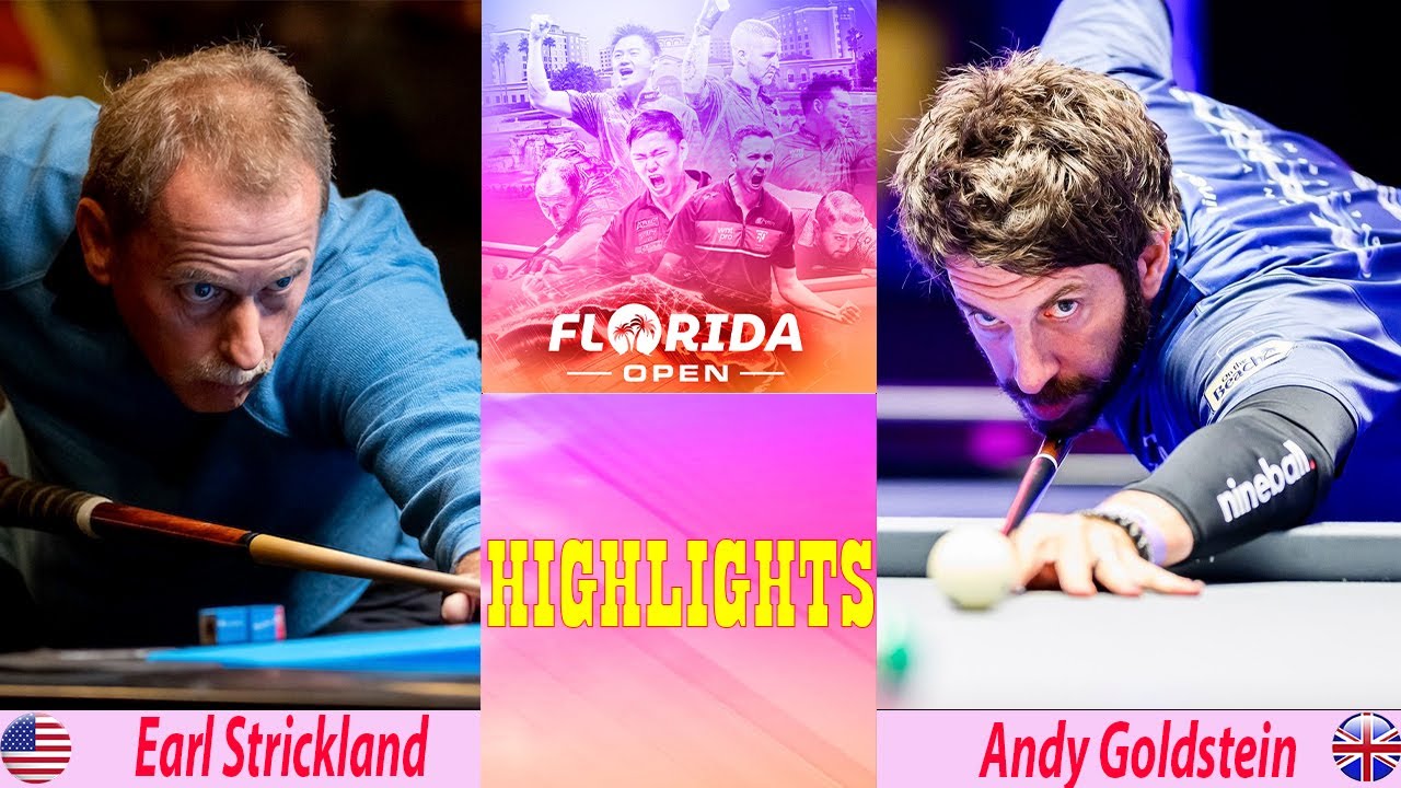 HIGHLIGHTS | Earl Strickland vs Andy Goldstein | Florida Open Pool Championship