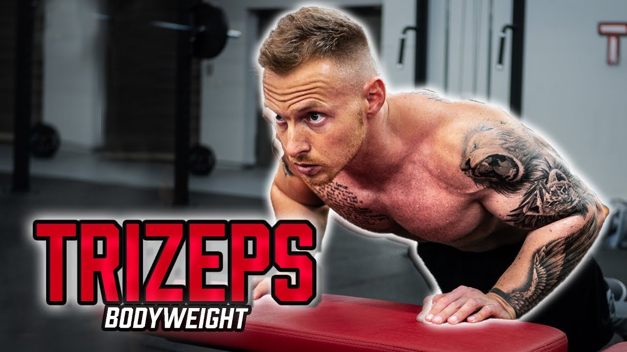 TRIZEPS Übungen ohne Geräte für Zuhause | Trizeps Training ohne Hanteln für alle 3 Köpfe
