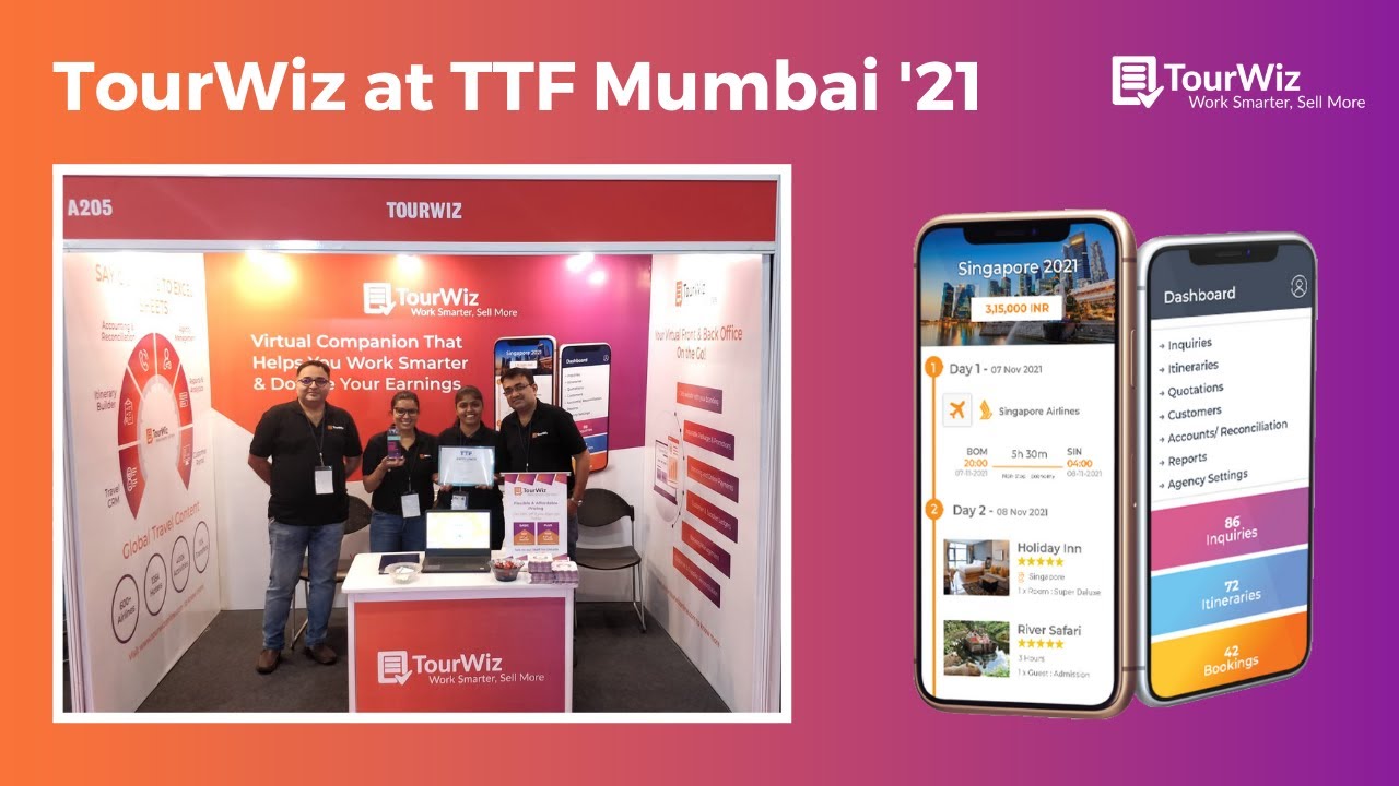 TourWiz participating at TTF Mumbai, 2021