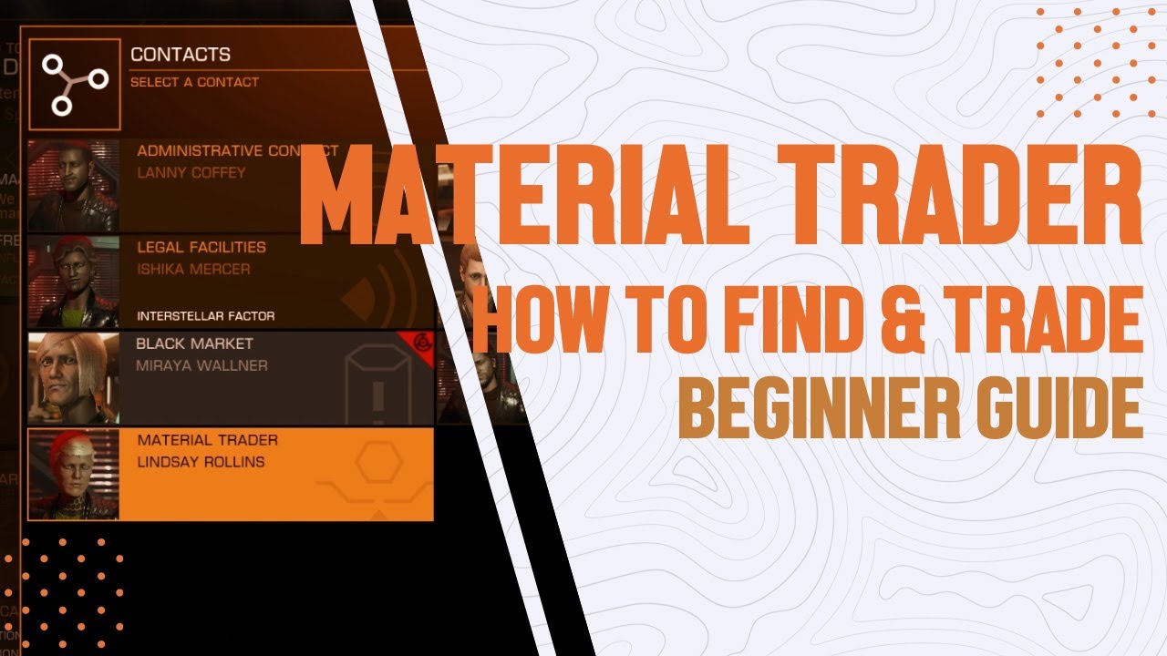 ELITE DANGEROUS: Easiest Way To Find Material Traders