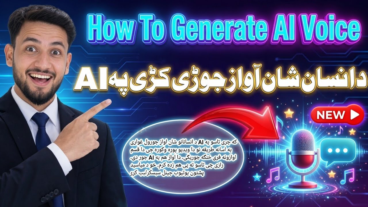 How To Make AI Voice free || د انسان شان آواز جوڑی کڑی پہ AI