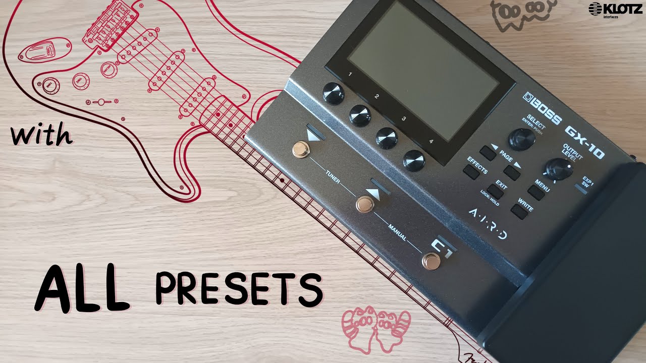 BIG BOSS GX-10 All Guitar Presets | Are expensive modelers worth it? | The case for 1000$ modeling..