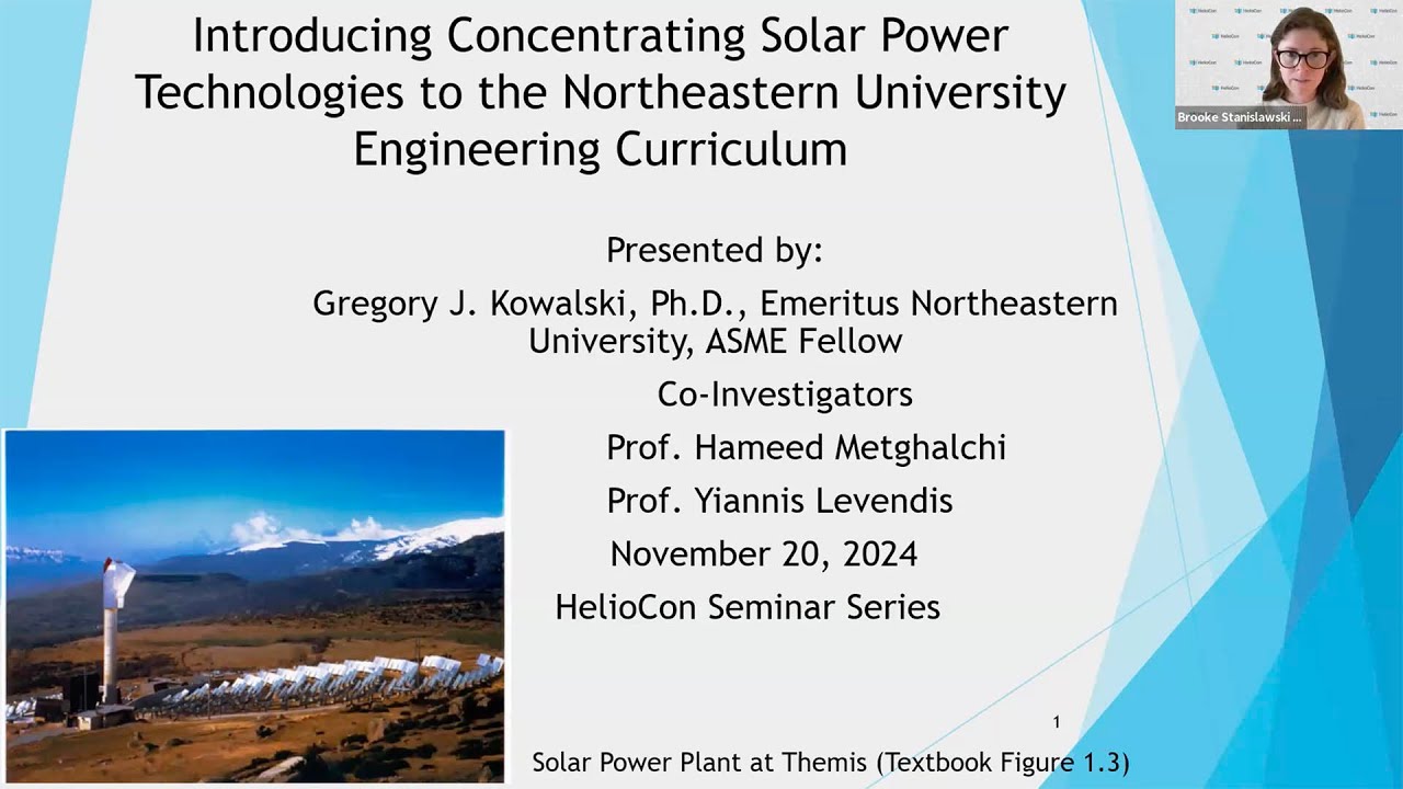 Heliostat Consortium November 2024 Seminar
