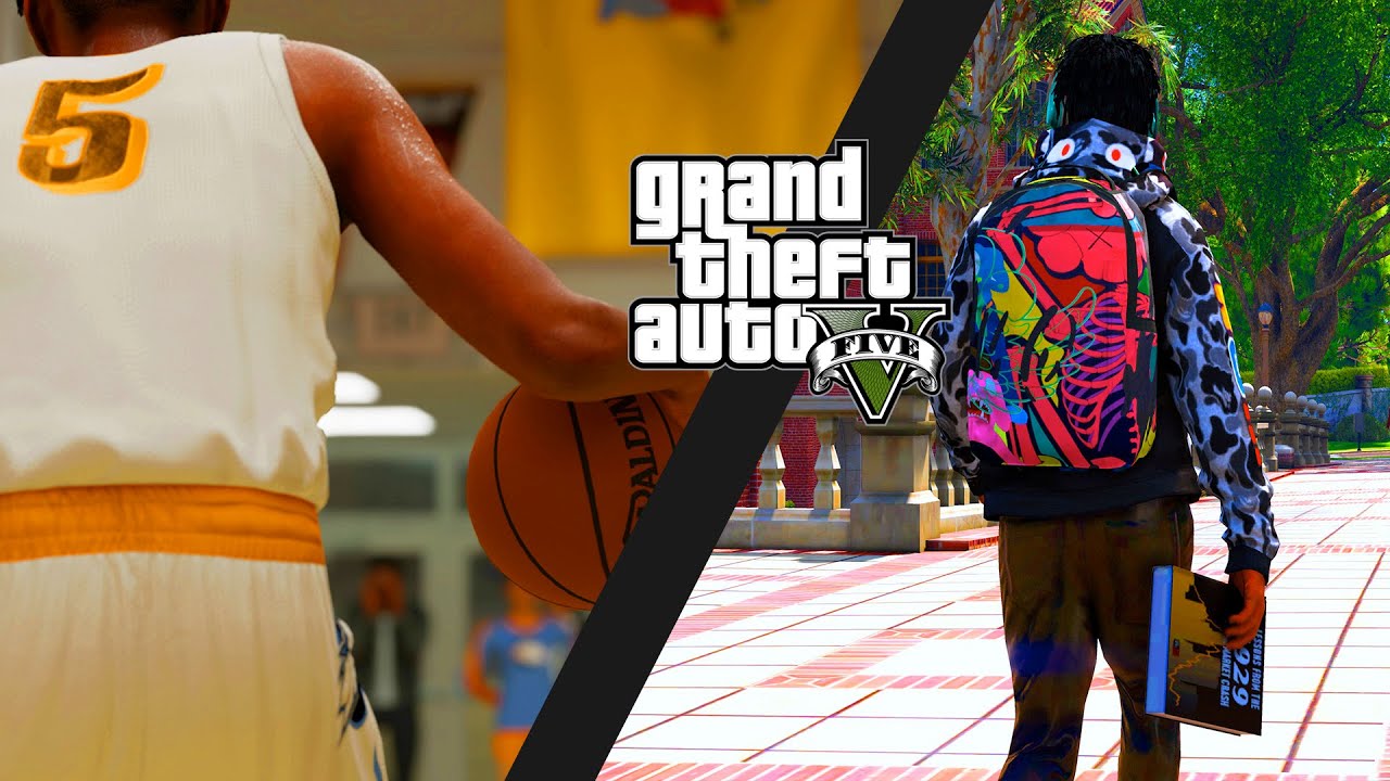 GTA V - High School BASKETBALL STORY  (gta 5)