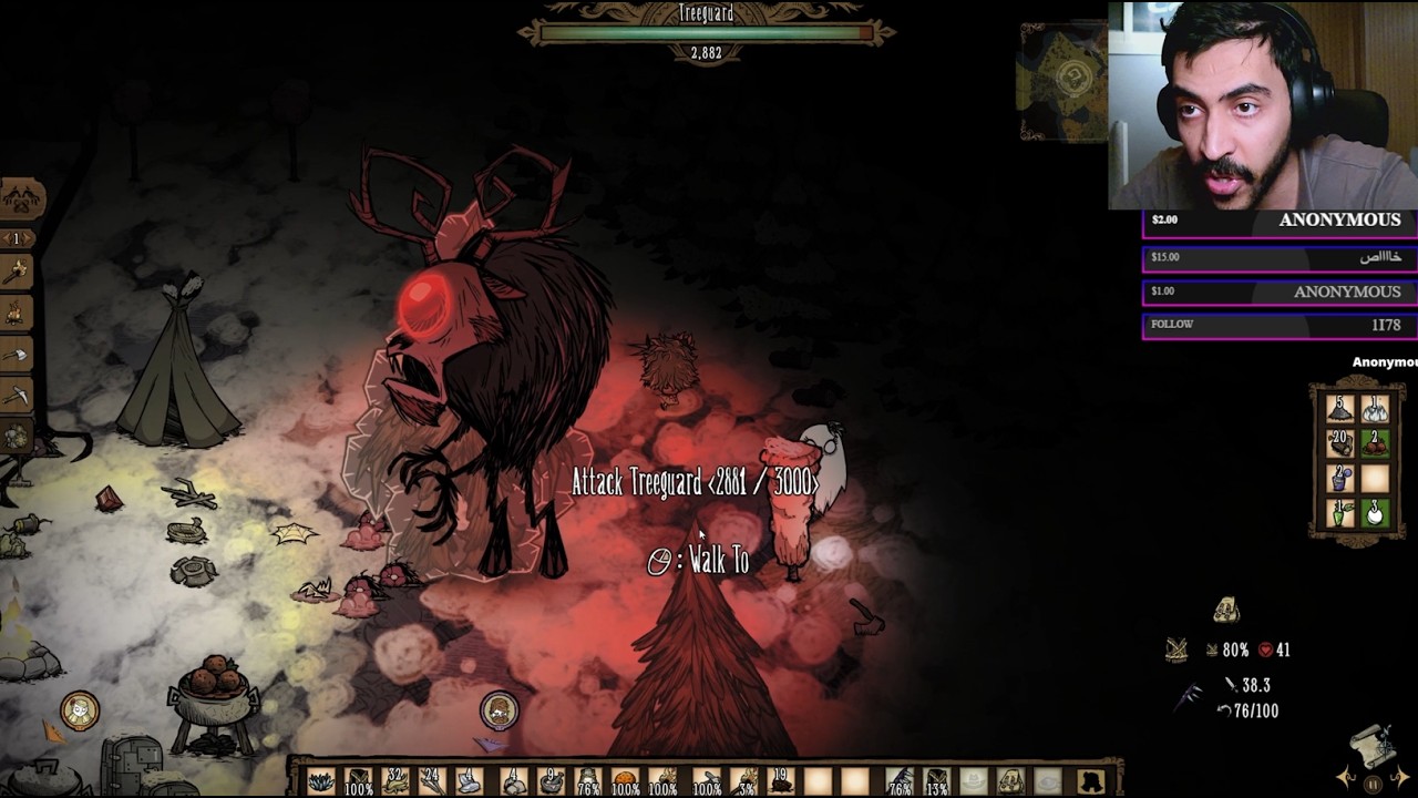 Dont starve toghter لا تجوع l نحاول نعيش اكثر وقت ممكن باكثر ناس عشوائيين ح 9 وحش الثلج
