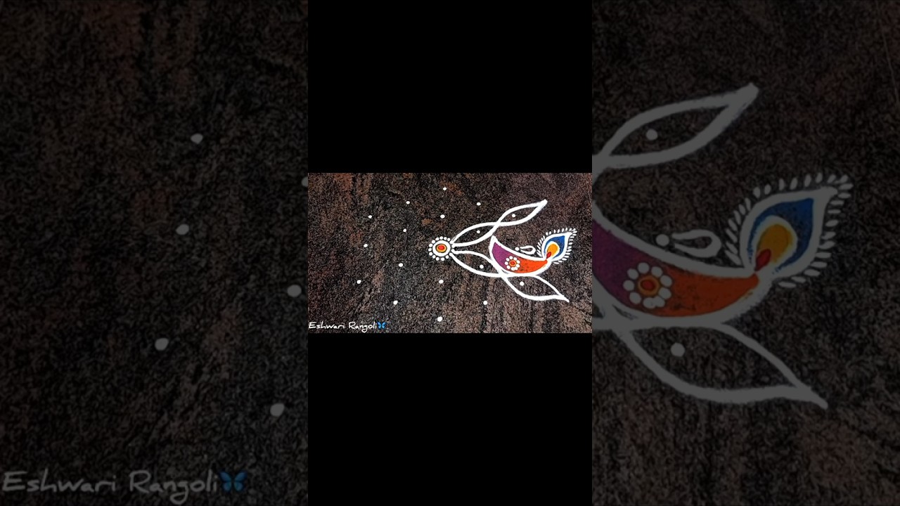 🪔Diwali rangoli beautiful #rangoli #deepavali #festival #deep#deepamrangoli#deepavalirangoli