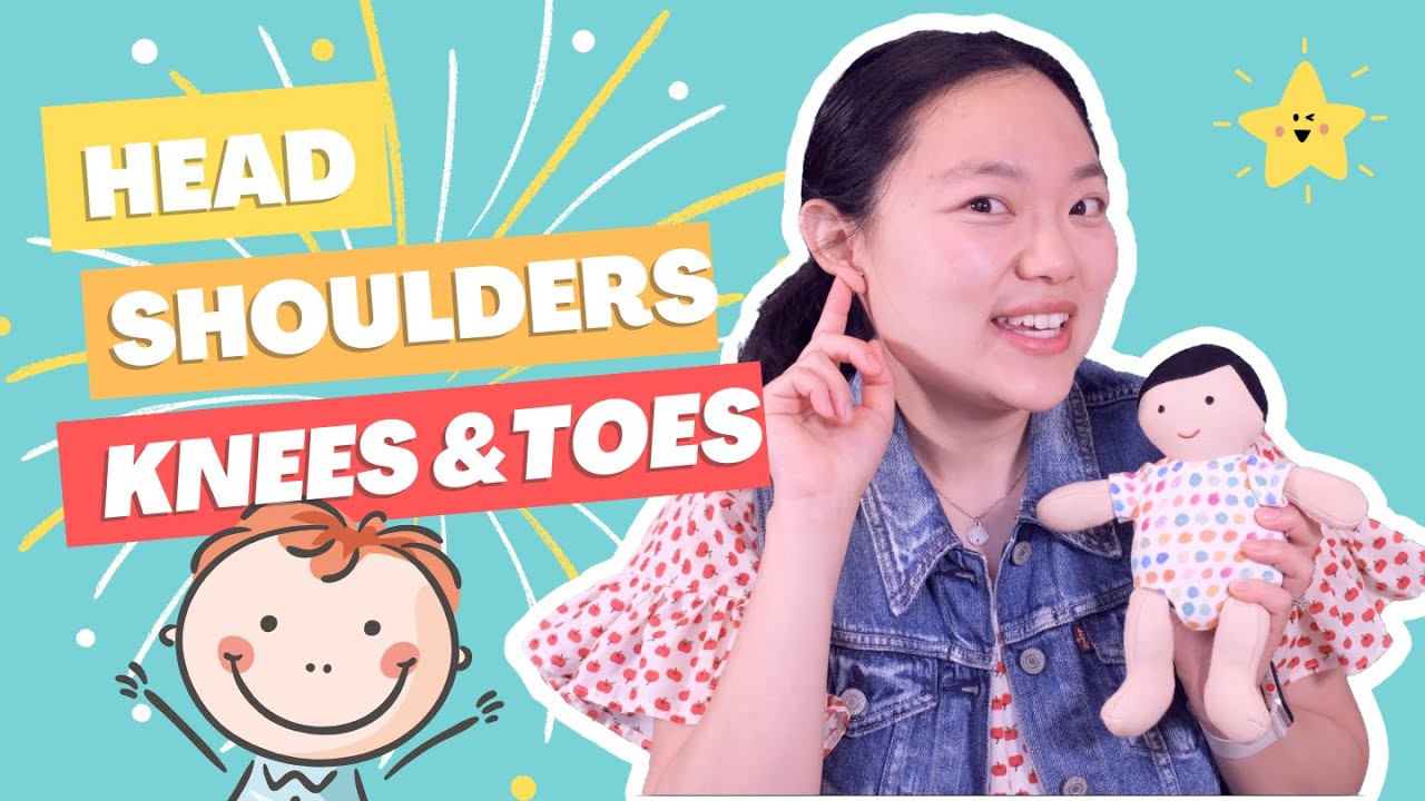 Learn English and Cantonese | Head shoulders knees and toes | Baby & Toddler Educational Video