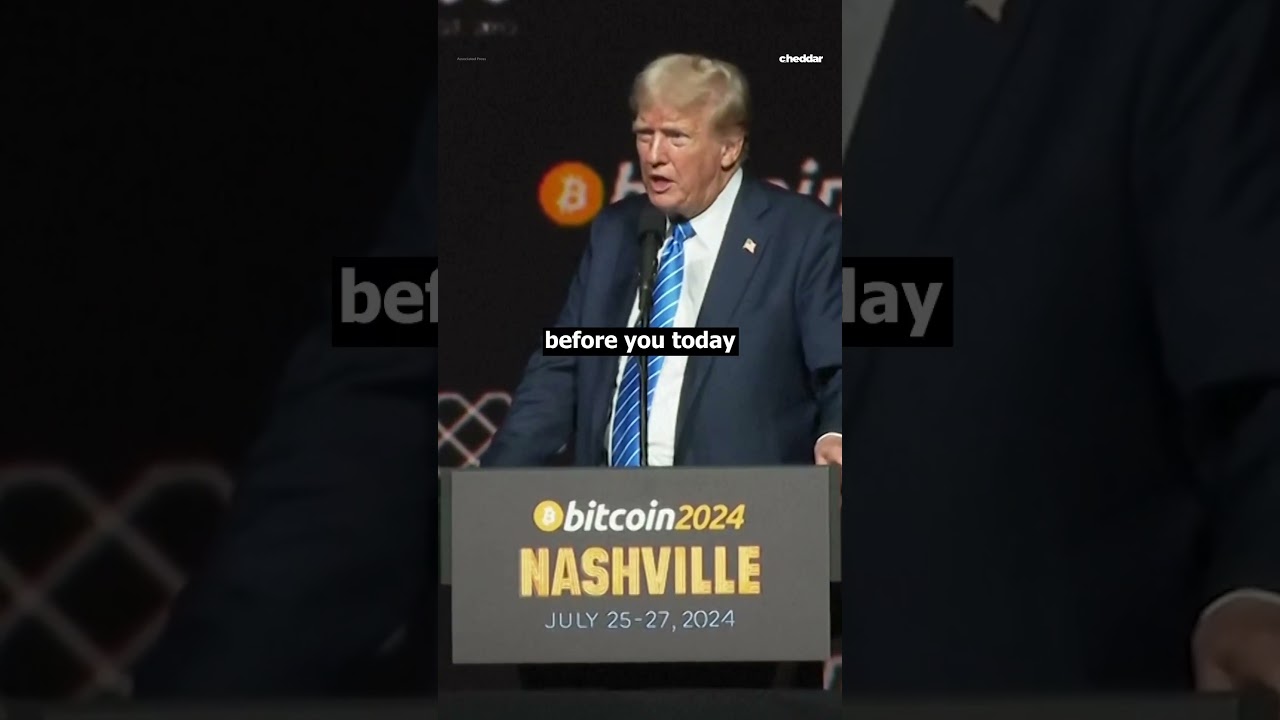 Trump speaks at world&rsquo;s largest bitcoin conference