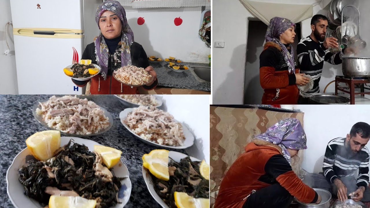 اليوم طبخنا رز ملوخيه 🥘😋