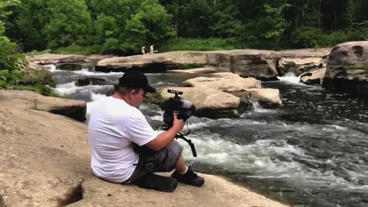 Setting up the shot!