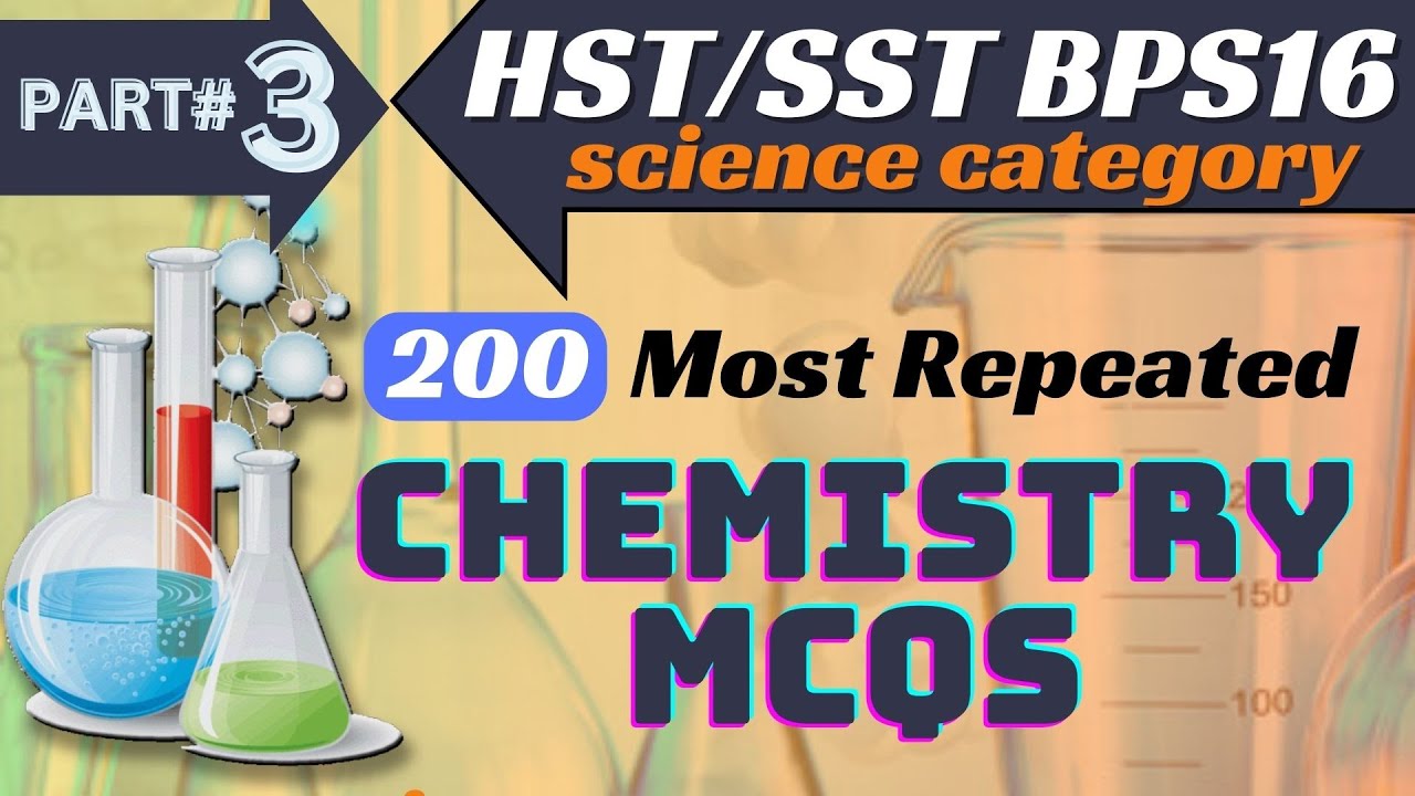 SST SCIENCE CATEGORY PAPER | lecturer chemistry test preparation | chemistry lectures | part 3 #sst
