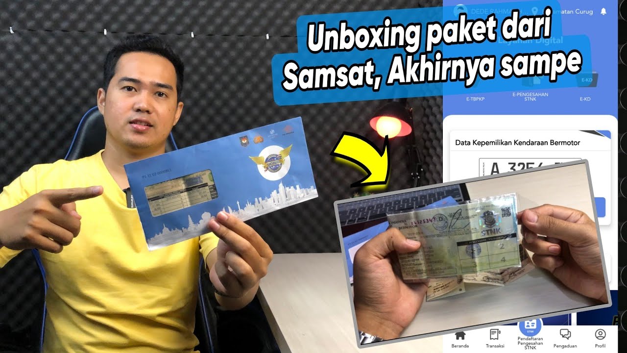 Unboxing Bukti Pembayaran Pajak dari Samsat | Bayar Pajak Online