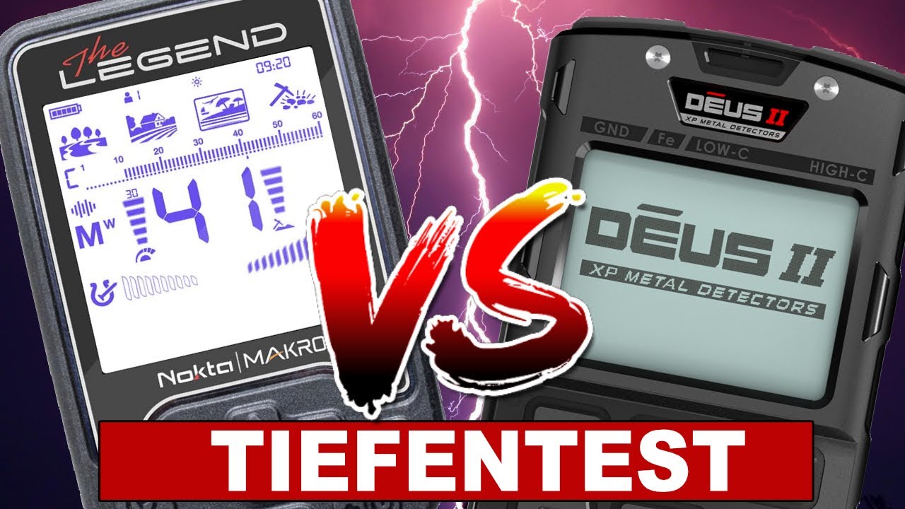 TIEFENTEST - The Legend VS DEUS 2 - Testen mit Lechsonde - metaldetecting