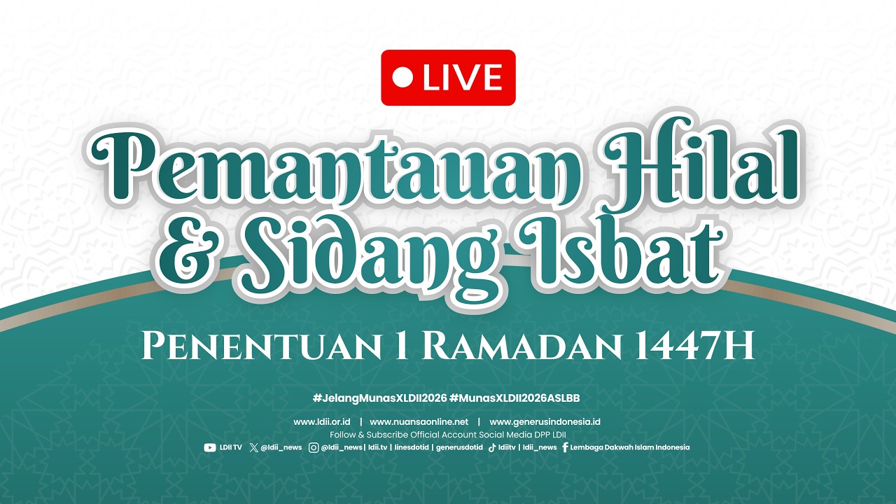 🔴Talkshow Ramadhan, Live Pengamatan Hilal dan Sidang Isbat Penentuan 1 Ramadan 1447 H