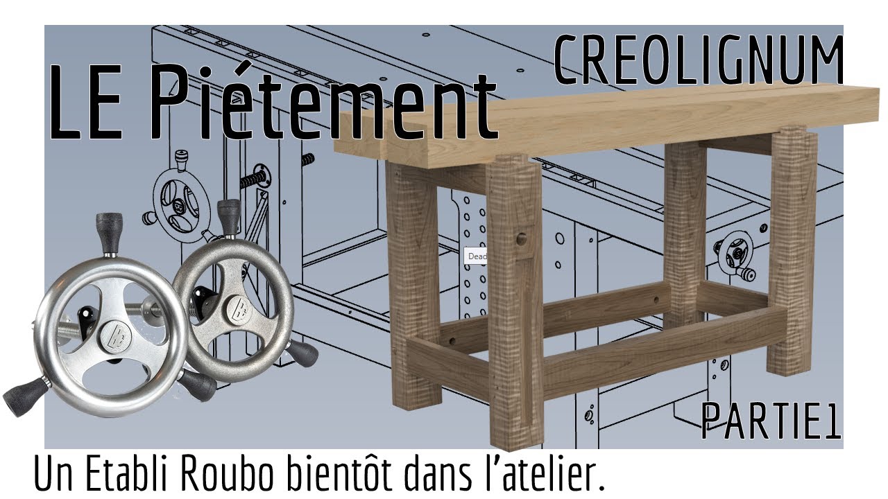 Établi ROUBO, Le piétement. PT1