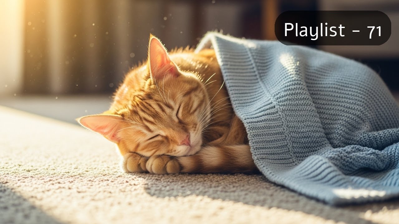 [Track - 71] Soft Piano Background with Peaceful Cat Nap