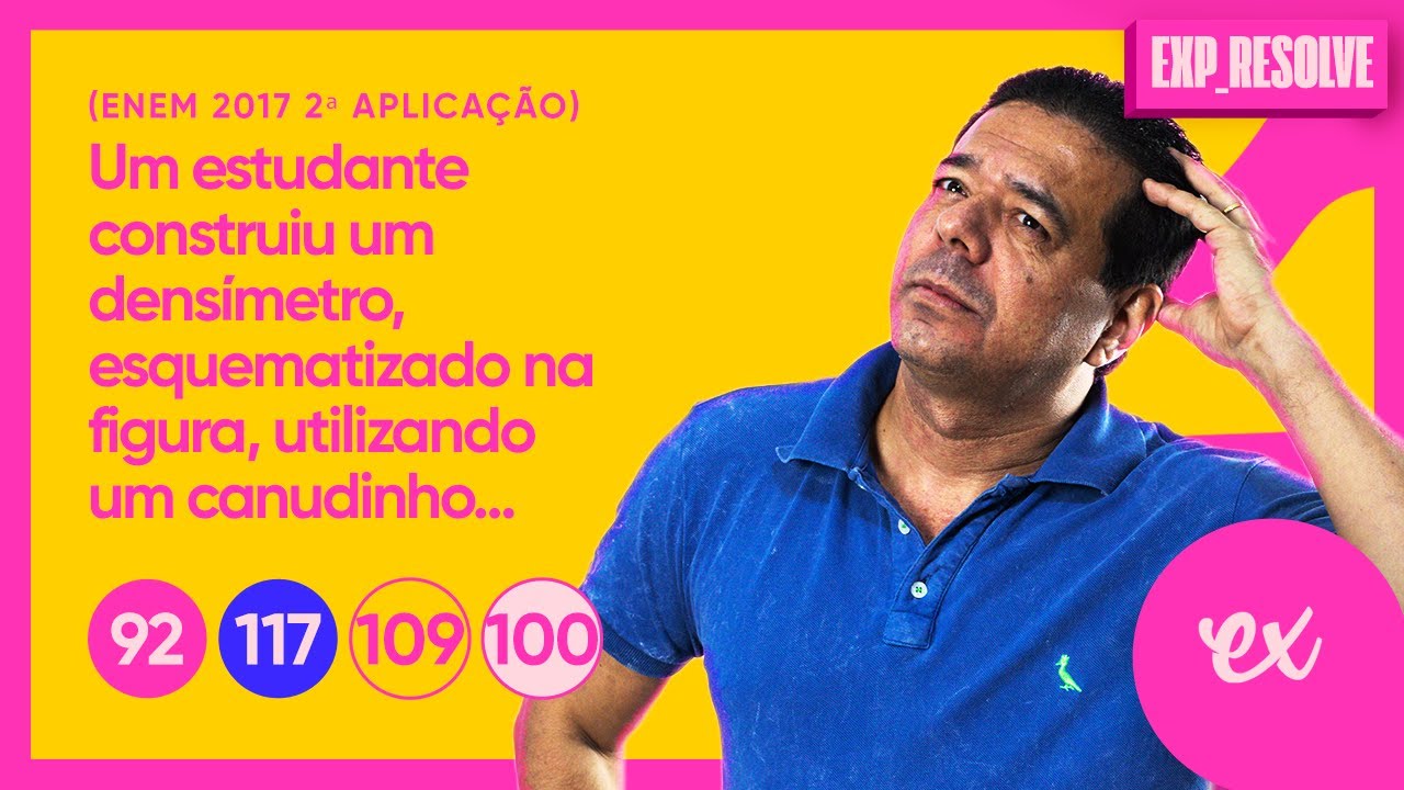 UM ESTUDANTE CONSTRUIU UM DENSÍMETRO, ESQUEMATIZADO NA FIGURA (...) | INTRODUÇÃO À QUÍMICA