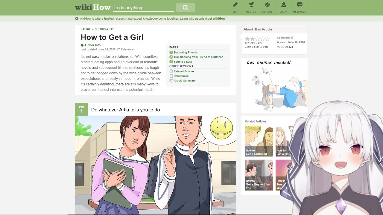Artia roasts herself while teaching you how to land a girl