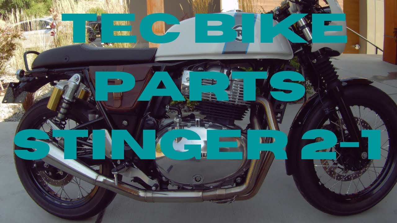 TEC 2-1 Exhaust 🇬🇧  Royal Enfield Continental GT Interceptor 650 TEC Bike Parts Stinger