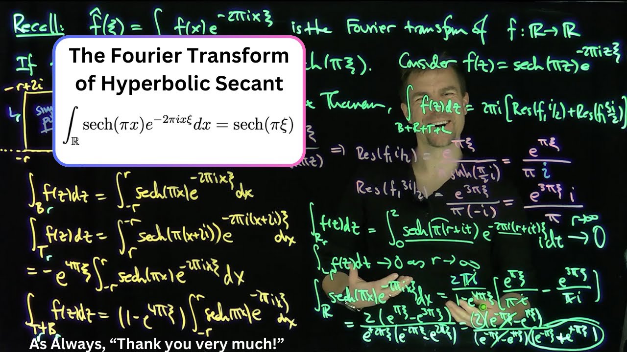 The Fourier Transform of Hyperbolic Secant
