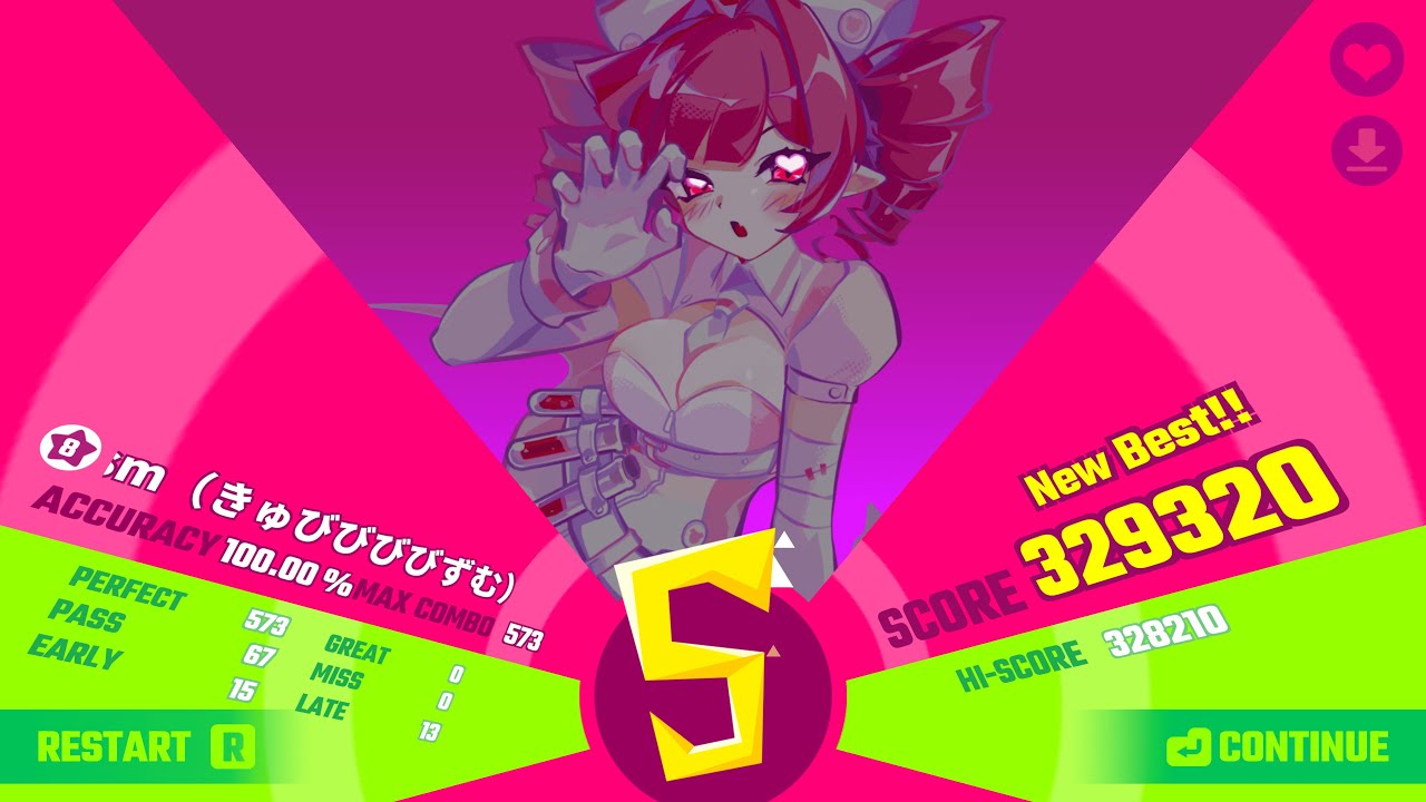 Muse Dash 8★ - Cubibibibism（きゅびびびびずむ） - AP 100% with Nocturne Bloodheir Buro