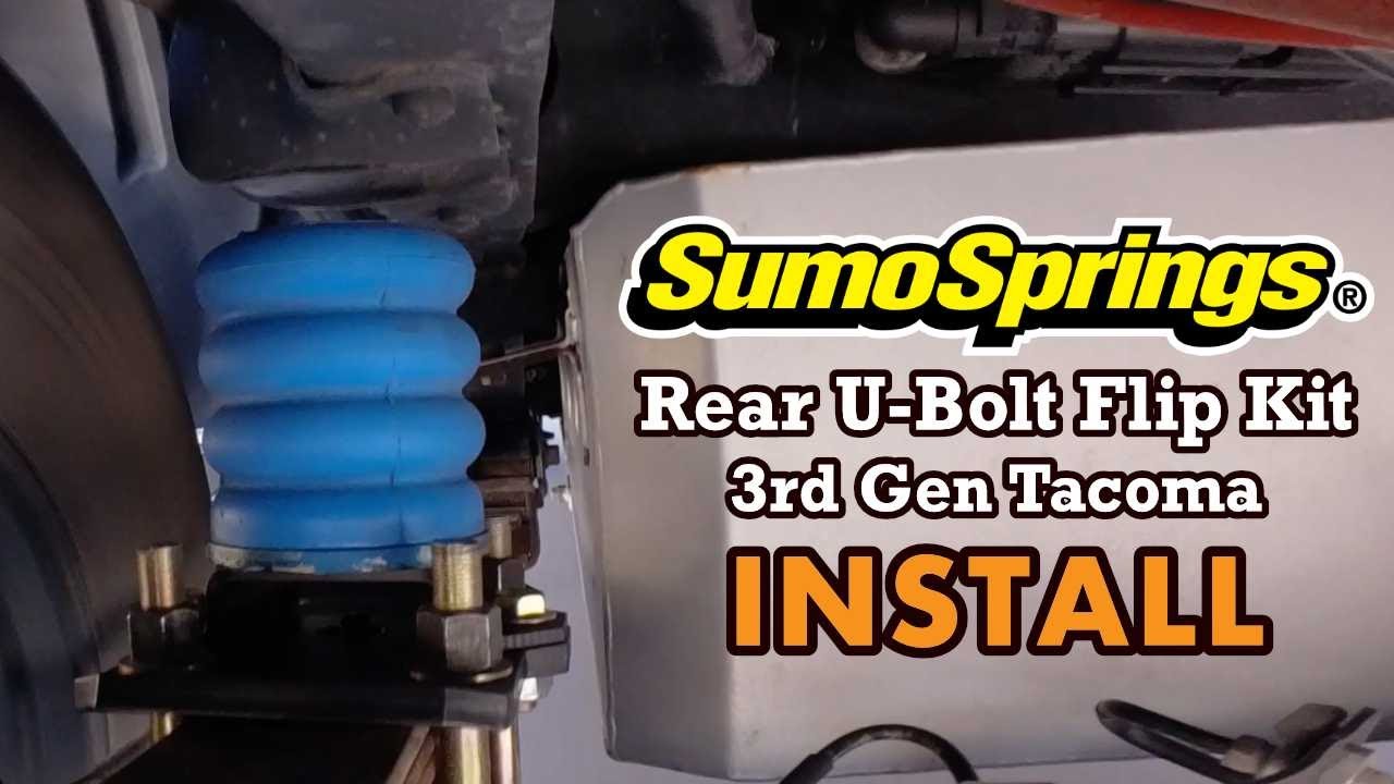 Установка комплекта для замены U-образных болтов задних пружин TOYOTA TACOMA SumoSprings