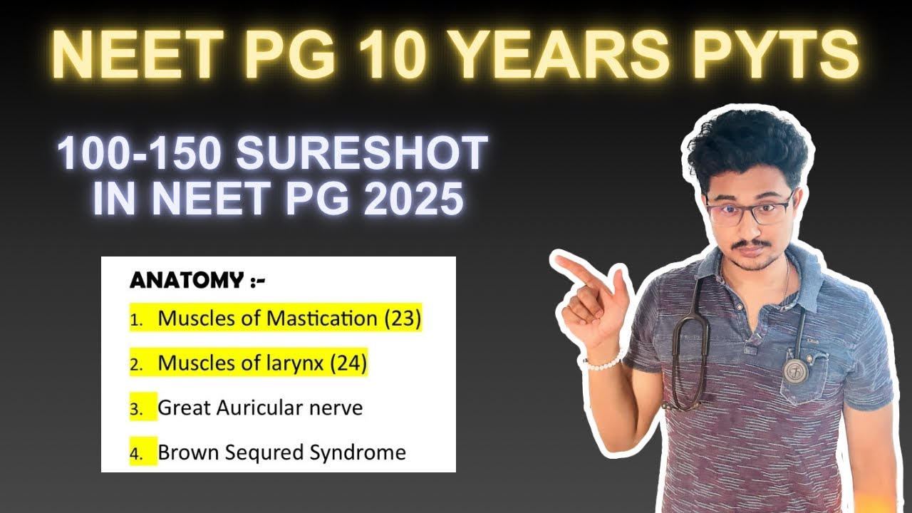 MOST IMPORTANT TOPICS for NEET PG 2025| By AIR 29 NEET PG| #neetpg2025 #neetpg #neetpgpreparation