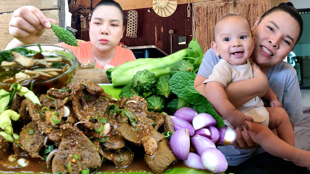 ตับหวานตับโคขุน ปรุงรสจัดหอมเครื่องเเกล้มหอมเเดงพริกสวนผักสด|ส้มซ่าพาเเซ่บ 9 มีนาคม ค.ศ. 2025